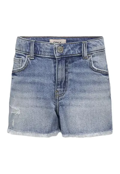 Pantaloni scurti din denim fete 15291605 - Bumbac/Elastan - Albastru - Albastru