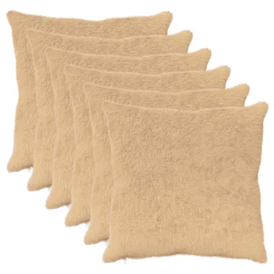 vidaXL Husă pentru pernă 6 buc. HEERLEN Crem 80 x 80 cm