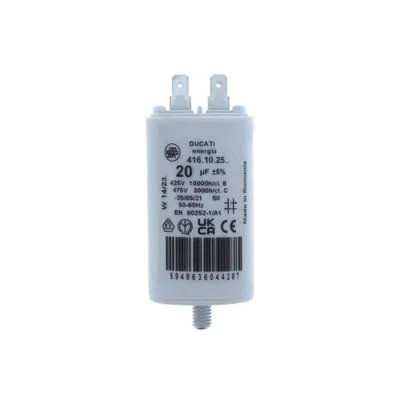Condensator pornire motor 425V 20uF cu pin, Ducati Energia