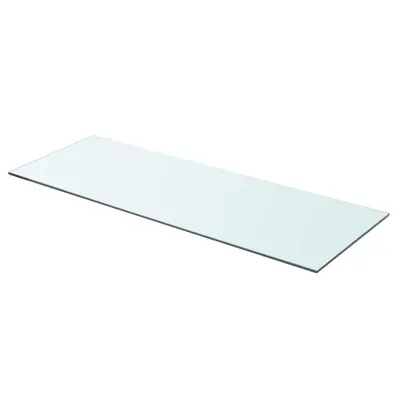vidaXL Raft din sticlă transparentă, 80 x 30 cm