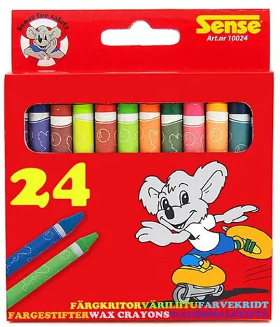 Pasteluri colorate Sense – 24 bucati