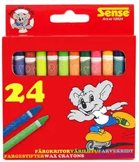 Pasteluri colorate Sense – 24 bucati