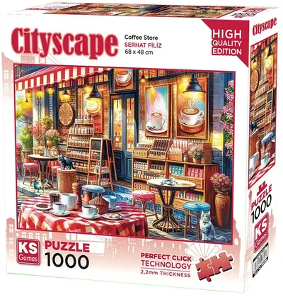 Puzzle KS Games din 1000 piese - Cafenea