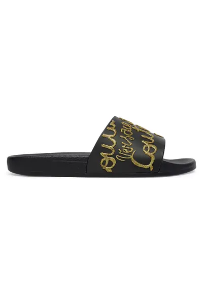 Papuci dama - plastic - negru