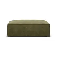 Taburet verde cu tapițerie din chenille Vanda – Mazzini Sofas