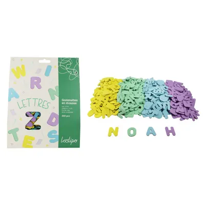 Set de 520 de stickere din spumă în culori pastel