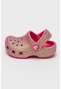 Saboti slingback cu aspect stralucitor - Auriu/Roz zmeuriu