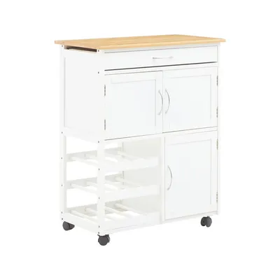 Insulă de bucătărie cu roți din bambus 37x67 cm Harlow – Premier Housewares