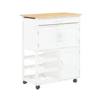 Insulă de bucătărie cu roți din bambus 37x67 cm Harlow – Premier Housewares