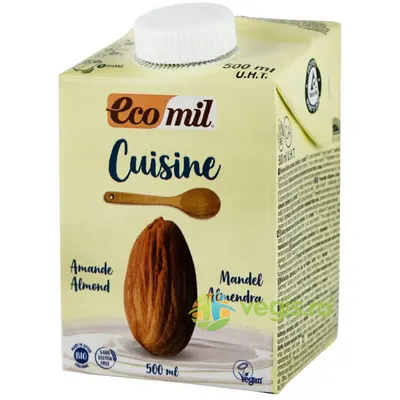 Crema Vegetala din Migdale pentru Gatit fara Gluten Ecologica/Bio 500ml