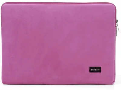 Husă pentru laptop Bombata - Velvet, 13''-14'', Dark Pink