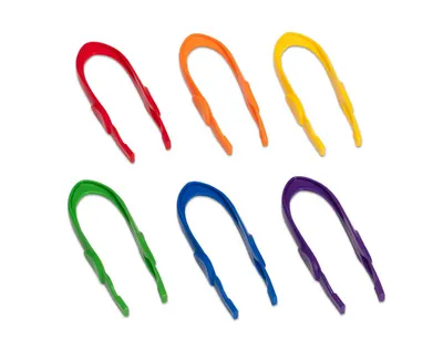 Set de 6 pensete colorate, 15 cm