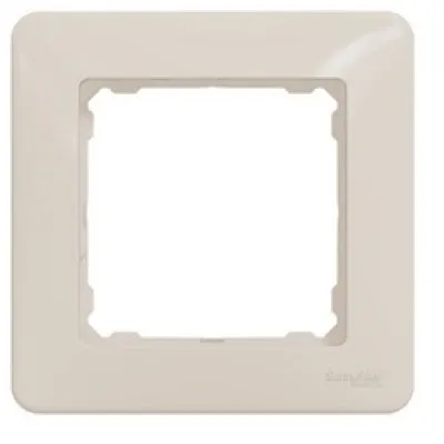 Rama simpla, Schneider SDD312801 Sedna Design, bej
