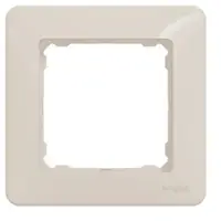 Rama simpla, Schneider SDD312801 Sedna Design, bej