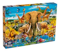 Puzzle Black Sea Premium din 1000 de piese - Viata in savana