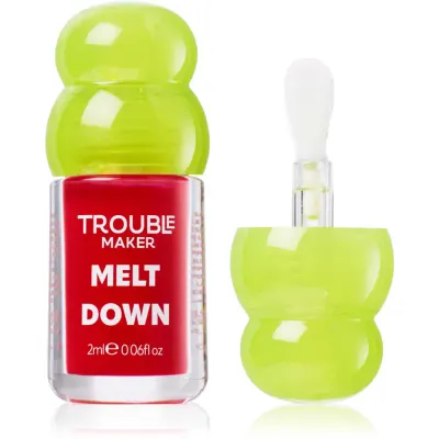 Trouble Maker Melt Down Lip Oil ulei pentru buze culoare Overload Pink 3 ml