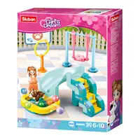 Constructor Sluban Girl's Dream - Loc de joacă pentru câini, 90 piese