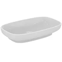 Lavoar pe blat alb 60 cm, dreptunghiular, cu preaplin, Ideal Standard i.Life B