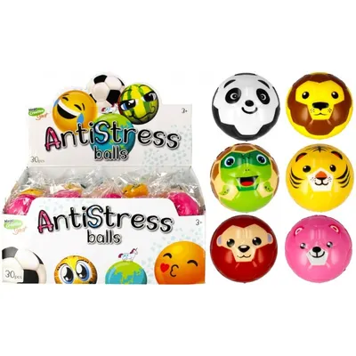 Minge antistres cu animale salbatice, 6cm, ENGROSS