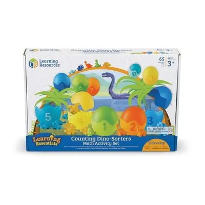 Set pentru sortat si numarat - dinozauri colorati