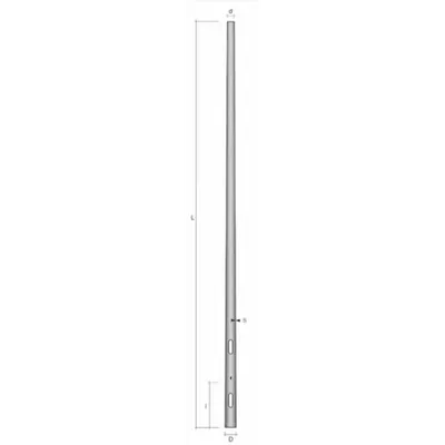 Stalp Conic OL ZN Ingropat 12.8M