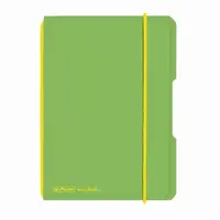 Caiet My.Book Flex A6, 40file, Herlitz verde deschis transparent, dictando
