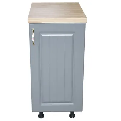 Corp inferior cu 1 Usa Zebra, Alb/MDF Gri, si blat Artar 40 x 85 x 60