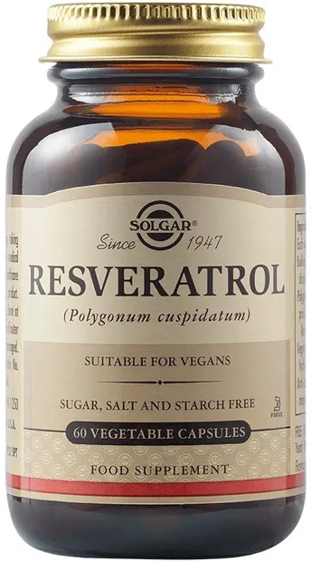 Resveratrol, 100 mg, 60 capsule vegetale, Solgar
