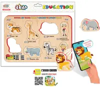 Puzzle educativ vorbitor Jagu - Safari, 8 piese