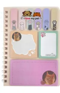 Set memo Mini Meow. Pisicuta portocalie