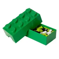 Cutie de depozitare pentru copii verde-închis din plastic 20x10x7 cm – LEGO®