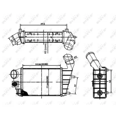 Intercooler, compresor NRF 30142A