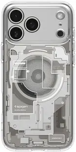 Husă Spigen - Ultra Hybrid MagSafe, iPhone 17 Pro, Zero One Natural Titanium