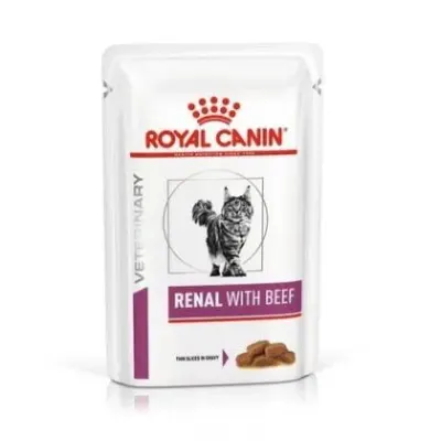 Hrana dietetica pentru pisici Royal Canin Renal Beef 85 gr