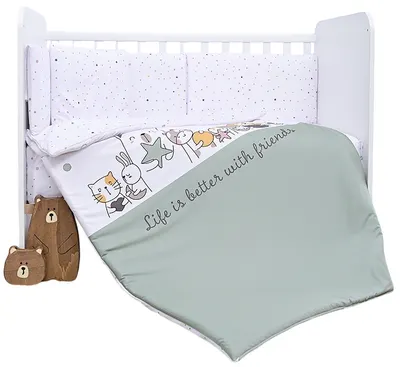 Set de dormit pentru bebeluși Lorelli - Smile, Happy Friends, Mint