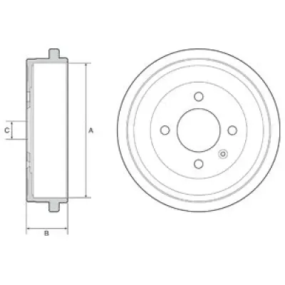 Tambur frana DELPHI BF549