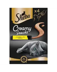 Recompense cremoase pisici cu pui SHEBA Creamy Snacks 4x12 g