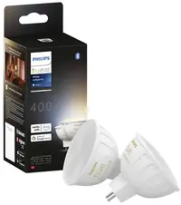 Becuri inteligente Philips - Hue White Ambiance, 5.1W, GU5.3, 2 bucăți, dimmer