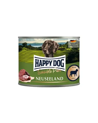 HAPPY DOG Sensible Pure Noua Zeelandă Hrană umedă cu miel pentru câini 200 g