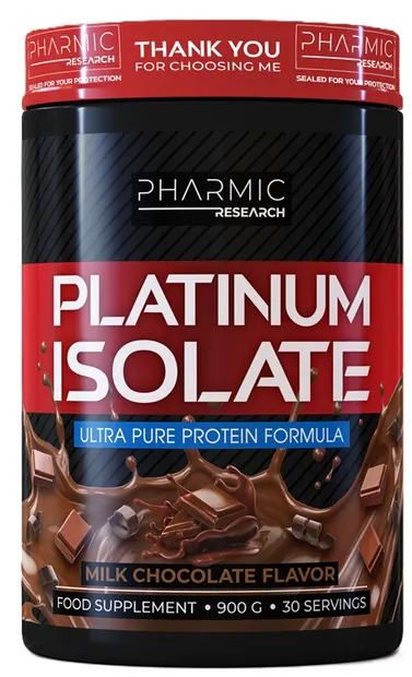 Platinum Isolate, ciocolată, 900 g, Pharmic Research