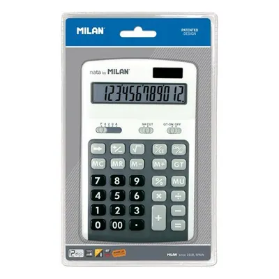 Calculator de birou Milan,12 cifre, gri