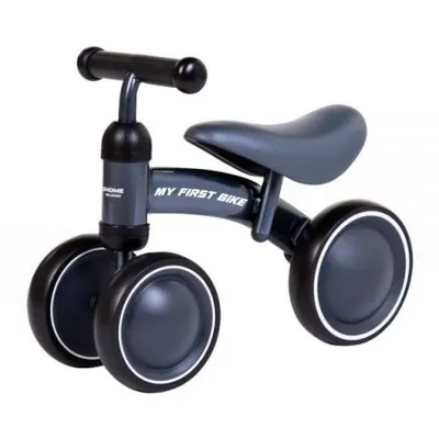 Bicicleta copii 2-5 ani, fara pedale, Gri, CHILDHOME CHCWBBNG