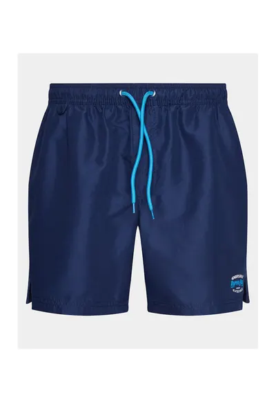 Short de baie barbati - 304114748 - Albastru inchis - Poliester