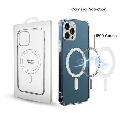 Husa MagSafe pentru Samsung Galaxy A57 5G, OEM, 1800 Gauss, Transparenta