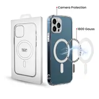 Husa MagSafe pentru Samsung Galaxy A57 5G, OEM, 1800 Gauss, Transparenta