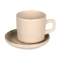 Ceasca cu farfurie ARIA, 220 ml, ceramica