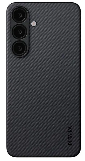 Husă Pitaka - Ultra Slim, Galaxy S25, Black/Grey