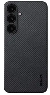 Husă Pitaka - Ultra Slim, Galaxy S25, Black/Grey