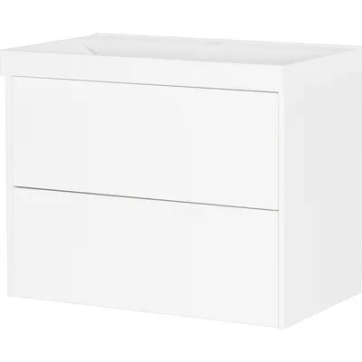Dulap sub chiuvetă alb suspendat cu aspect mat 81x65 cm Bodera – Germania