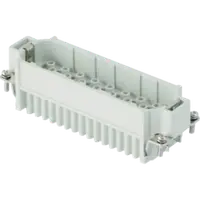 Conector Tata - 104x27 - 64p + E 10a 250v / 4kv / 3 - Crimp Connection - Gri